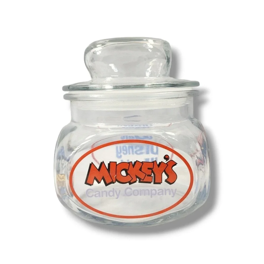 Disneyland Mickey's Candy Company Candy Jar w/‎ Lid Anchor Hocking USA